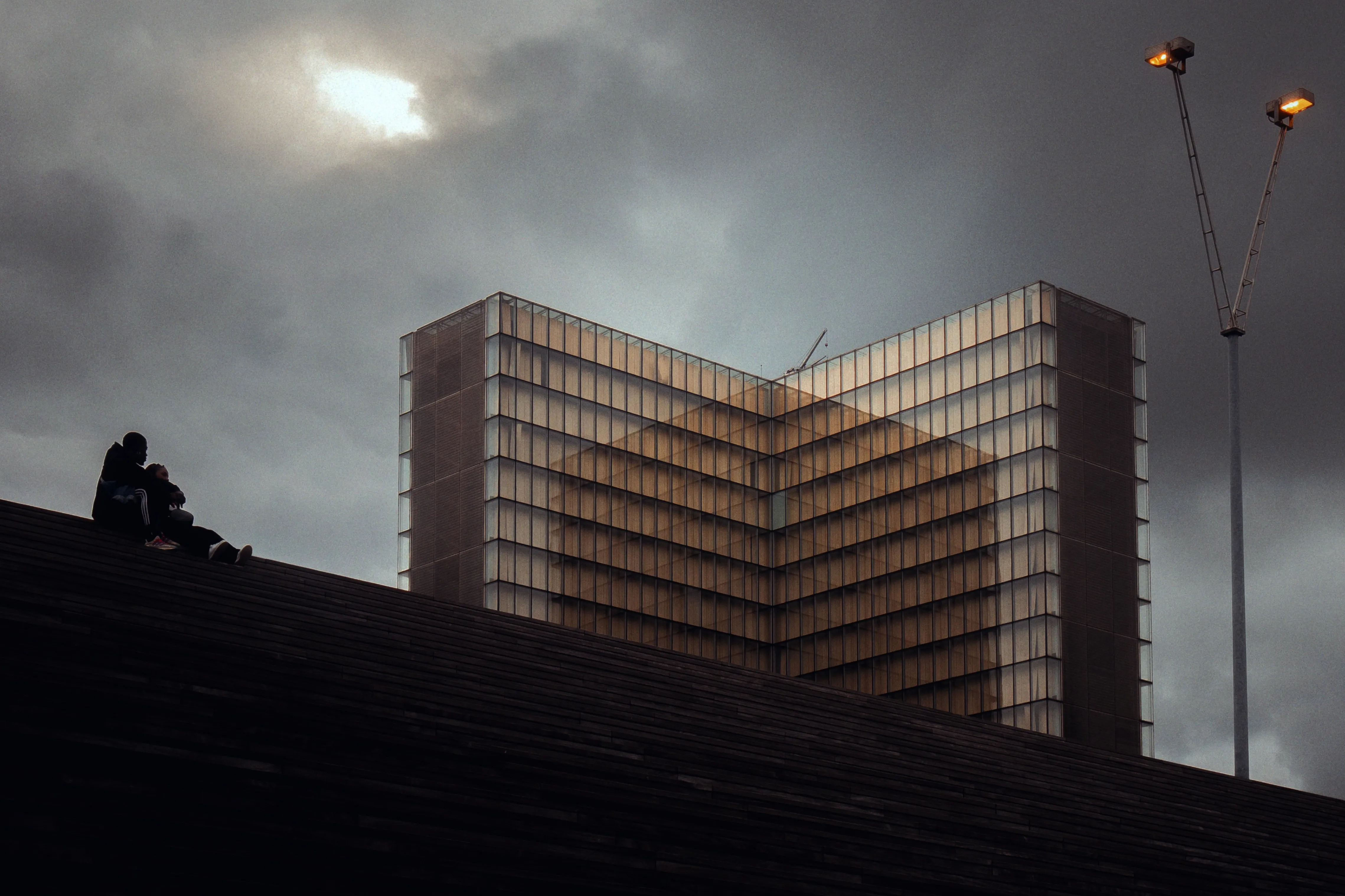 Les escaliers de la Bibliothèque François-Mitterrand (BNF) à Paris